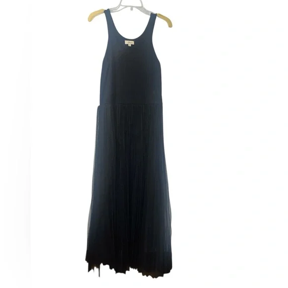 Elan Maxi Tank Tulle black dress. Size XL GUC - Picture 4 of 11